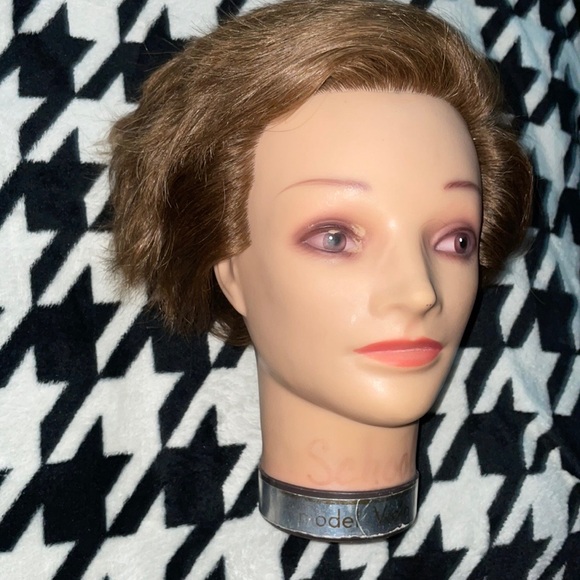 Vintage Pivot Point Viola Cosmetic Styling  Practice Head Model Brown Chilu Hair - Picture 2 of 14